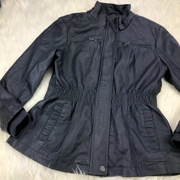 cavalini black leather jacket